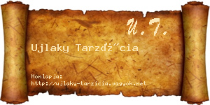 Ujlaky Tarzícia névjegykártya